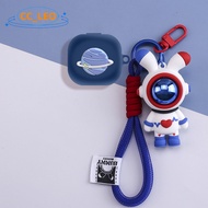 For Sony LinkBuds Fit Case Sony LinkBuds Open Silicone Soft Case Cartoon Astronaut Cute Piggy Keycha