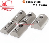Half Round Spring Nut Steel Ball Nut For EU 20/30/40 Series M4 M5 M6 M8 Aluminum Profile EU