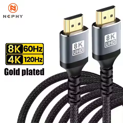 8K HDMI Cable High Speed 48Gbps HDMI 2.1 hdmi to hdmi high definition video Cable 1m 2m 3m 5m 7m for