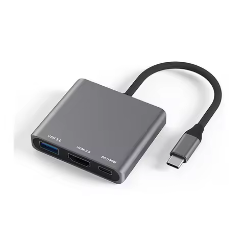 USB-C To HDMI-compatible 3 in 1 Cable Converter for Samsung Huawei iPad Mac NS USB 3.1 Type C To HD 