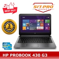 HP PROBOOK 430 G3 CORE I5 6TH GEN WITH SSD/WIN 10 PRO LICENSE