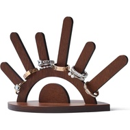 Wooden Ring Holder, Evil Eye Ring Display Wood Ring Stand, Cute Jewelry Display for Ring Display Sta