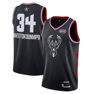 IDAWN7 BKB 2019 Star Game N.B.A Jersey Milwaukee Bucks Antetokounmpo Classic T-shirt Sports Vest Com
