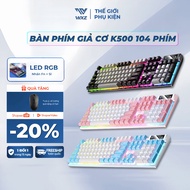 K500 Mechanical Gaming Keyboard Wired RGB LED 104 Keys, Gaming Keyboard for Gaming and Office