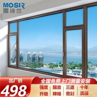 Pintu dan tingkap aloi aluminium, tingkap sistem aluminium Foshan 110 dengan pemutus haba, pengedap 