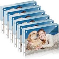 5x7 Inch Acrylic Photo Frame, Double-Sided Acrylic Frame, Double-Sided Transparent Frameless, 4x6 In