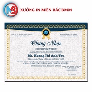 Print certificates, certificates, certificates of merit, printed on demand with VAT invoice