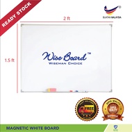 READY STOCK! Magnetic White Board  【1.5ft x 2ft (45cm x 60cm)】Made in Malaysia