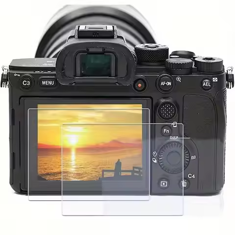 2Pcs 9H Tempered Glass Screen Protector For Sony Alpha A1/A7/A7R/A7S/RX100/ZV-1/A9II/RX10IV,Anti-Scr