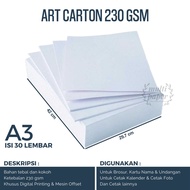 A3 230 gsm Art Carton Paper, 30 sheets A3 230 gsm Art Carton/