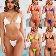 Foreign Trade Cross-Border Ultra-Light Bikini Transparent Strap Ladies Swimsuit Chest Pad Bikini Swi