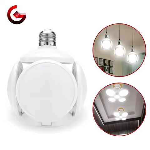LED Folding Bulb 40W E27 Football UFO Bulb Lamp 360 Degrees AC 220V Lampada LED Spotlight Light Cold