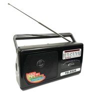 ✁Electric Radio Speaker FM/AM/SW 4band radio AC power and Battery Power 150W Extrabass Sounds
