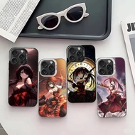Date A Live Tokisaki Kurumi Sleek Silver Shockproof Phone Case For IPhone 17,16,15,14,13,12,11 Pro M