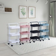 Snack Storage Rack Storage Kitchen Living Room Rack Vegetable Removable Storage Cart Trolley Bedroom