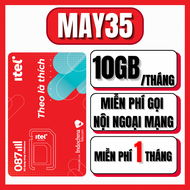 (FREE 1 THÁNG) Sim Itel 4G Sóng Vinaphone Miễn Phí Truy Cập 10GB Tốc Độ Cao Mỗi Tháng Kèm Gọi Ngoại 
