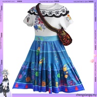 (Ready Stock) Encanto Inspired Mirabel Dress Costume for Kids & Adults Princess Cosplay Outfit Hallo