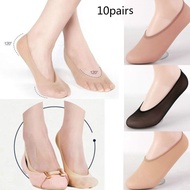 10 Pairs Fashion Ladies Invisible Footsies Shoe Liner Trainer Ballerina Boat Socks