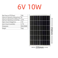 แผงโซลาร์เซลล์ monocrystalline solar cell 6V 12V-18V  10W/15W/20W/30W/50W/80W/100W