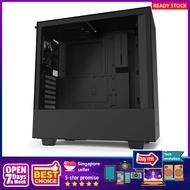 [sgstock] NZXT H510 - CA-H510B-B1 - Compact ATX Mid-Tower PC Gaming Case - Front I/O USB Type-C Port - Tempered G - [Bla