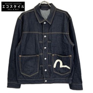 Evisu 2ESHTM5DJ1241 靛藍米色迷彩印花牛仔外套 [二手]
