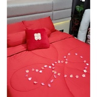 ️High quality 1800tc ice silk satin bedsheet comforter set冰丝床单棉被款