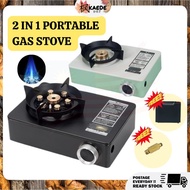 5200W/6500W 2IN1 OUTDOOR GAS STOVE PORTABLE WINDPROOF CAMPING STOVE MINI CASSETTE STOVE HOUSEHOLD GA