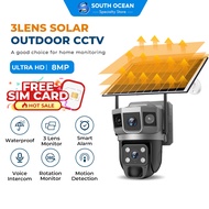 CCTV Wireless Outdoor V380 CCTV Dual Lens 4G WiFi  Solar 8MP Sim Card Solar Battery Waterproof