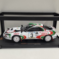 IXO 1/18 TOYOTA CELICA TURBO 4WD ST185 #3 1993 Toyota Rally Car Model Alloy Does Not Open Doors Does