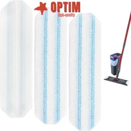 OPTIM Flat Mop Replacement Cloth, Removable Cotton Reusable Microfiber Mop Pad, Durable Washable Flo