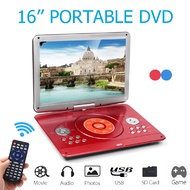 14" Portable DVD Player Rotatable Screen Media DVD for Game TV Support VCD CD MP3 MP4 Player for Car/Home