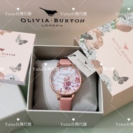 🈹️母親節優惠🈹️ Olivia Burton 花花手錶 女裝錶 Women Watch 全新 大錶面 38mm 皮錶帶 皮帶錶 玫瑰金色 花花錶面 大理石紋 雲石紋 Marble Floral le