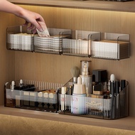 HY/🏮Mirror Cabinet Storage Box Bathroom Bathroom Cabinet Transparent Wall-Mounted Box Bathroom Lipstick Cosmetic Shelf L