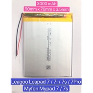 Original Battery Tablet 7" Inch For Tab Leagoo Leapad 7 / 7i / 7s / 7 Pro &amp; Myfon Mypad 7 / 7s Bateri Tab