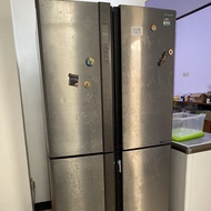 kulkas sharp 4 pintu (atas chiller + bawah freezer)