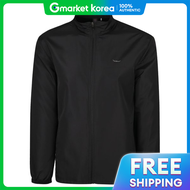 Mens Casual Lightweight Windbreaker Zip-Up Jacket Dd2-Jua-Bf350B-Black