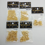 MIYUKI DROP AND RICE GOLD BEADS 4GM+-