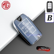 เคสกุญแจรถ MG S5 ปลอกกุญแจรถ MG5 HS MG4 VS ES ZS  เคสกุญแจรถยนต์ MG4 พวงกุญแจหมี MG5