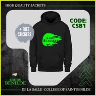 ∨ ﹊ ◭ DLSU-CSB (De La Salle-College of Saint Benilde) High Quality Hoodie Jacket