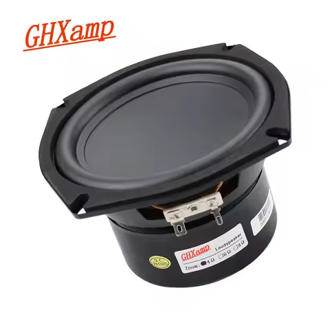GHXAMP 5 inch Speaker 5.25 inch Subwoofer Speaker 134MM Woofer Strong Bass Concave Bowl 4ohm 40W 56H