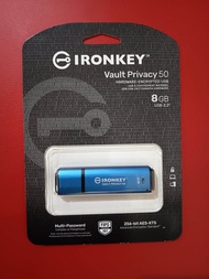 Kingston IronKey Vault Privacy 50 hardware-encrypted USB flash drive (8 G)