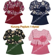 baju kurung budak perempuan ☼1-6Tahun Baju Kurung Damia Raya 2021 Baby Kid Girl Budak Perempuan Kana