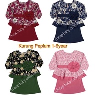 baju kurung budak perempuan ☼1-6Tahun Baju Kurung Damia Raya 2021 Baby Kid Girl Budak Perempuan Kanak Kanak Cotton☜