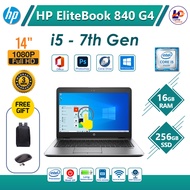 HP EliteBook 840 G4 Intel i5 7th Gen 14" Touch Screen 16GB RAM 256GB SSD Win 10 Pro Laptop