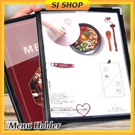 A4 Menu Holder | Transparent Clear Menu Cover, Menu PVC Book Restaurant Cafe | A5 Menu Book | 菜单本
