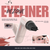 Bút kẻ mắt Dezone Kẻ eyeliner 2 đầu Con dấu khuôn in eyeliner không cần chấm mực đường cong tự nhiên