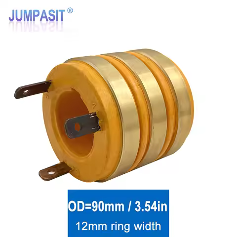 Jumpasit 45x90x82-3 Carbon Brush Slip Rings 12mm Ring Width
