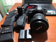 Canon 70d + lens 24-105mm + 手把電池