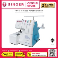 Singer 4-Thread Portable Overlock 14N655 Sewing machine (Mesin Jahit Tepi)