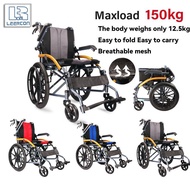 [kline]Foldable Wheelchair For Push Self-Propelled Lightweight Portable Easy To Use With 16”Rear Wheels Wheelchair